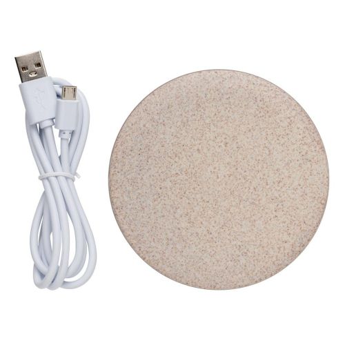 Chargeur sans fil en paille de blé - image 2